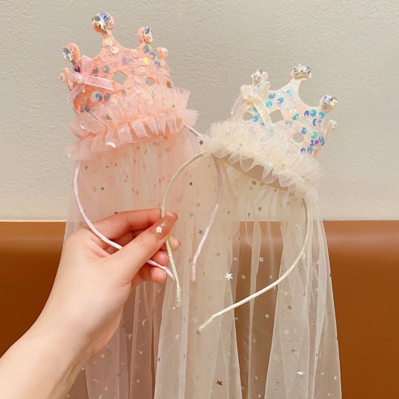 Princess Crown Veil Headbands  - đánh giá và giá Glitter Tablecloth