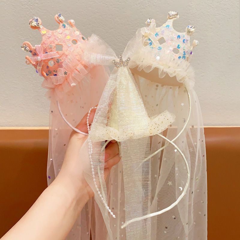 Princess Crown Veil Headbands  - đánh giá và giá Glitter Tablecloth