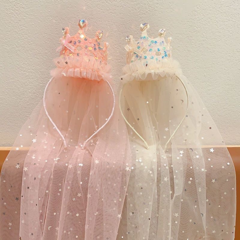 Princess Crown Veil Headbands  - đánh giá và giá Glitter Tablecloth