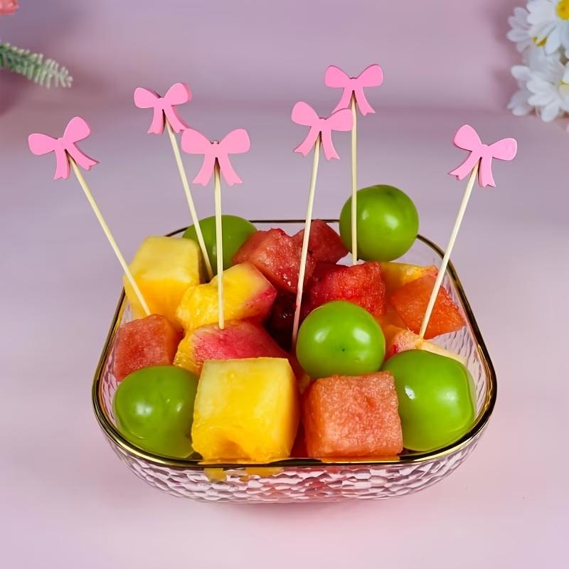 Wooden Bow Cocktail Picks 100P - đánh giá và giá Centerpiece Stick