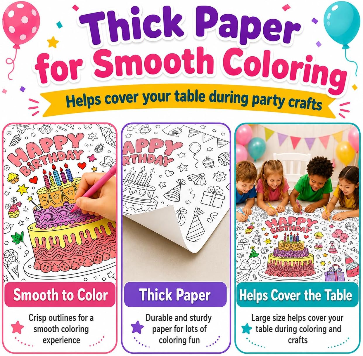 Kids Giant Coloring Poster DIY - đánh giá và giá Table Cloth Disposable