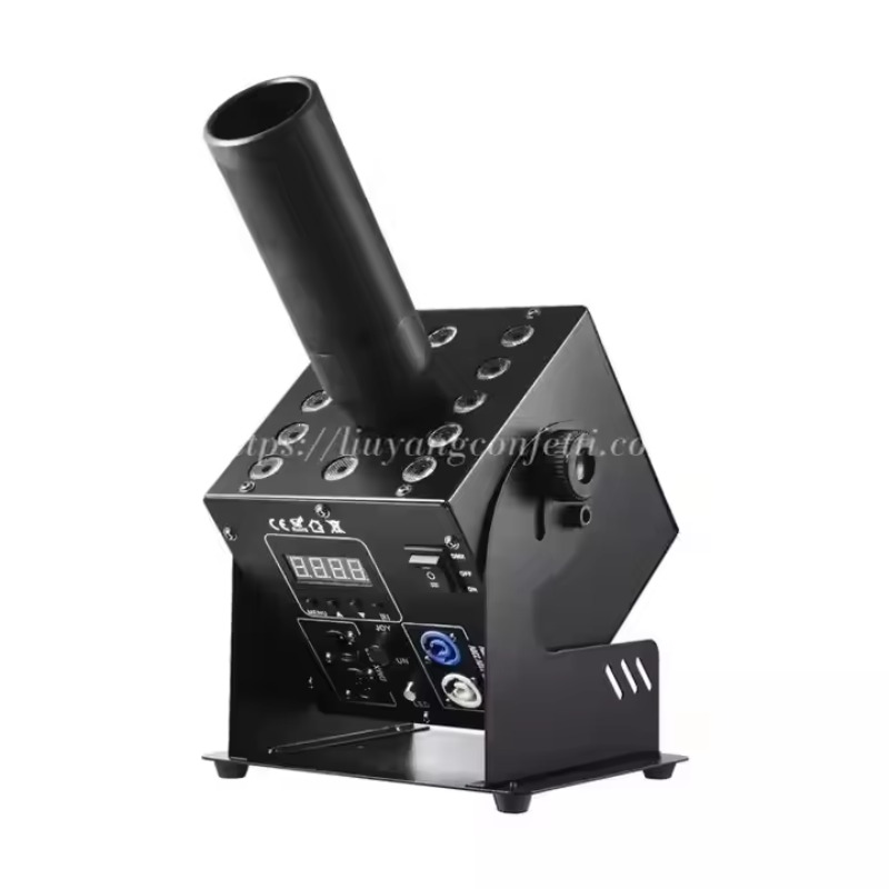 DMX RGB LED CO2 Cannon Jet Mac - đánh giá và giá Event Party Dj
