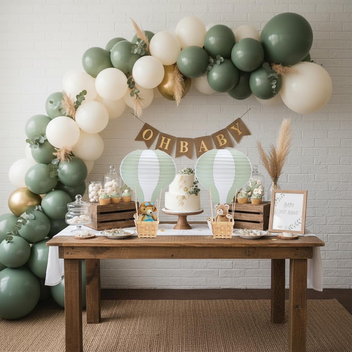 6-24PCS Sage Paper Lanterns Bi - đánh giá và giá Centerpiece Stick