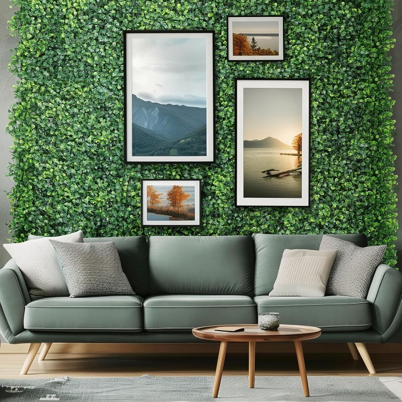 1/3/6Pcs Artificial Plants Gra - đánh giá và giá Flower Wall Panel