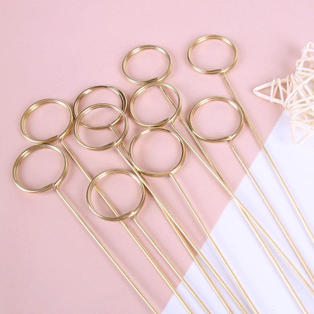 40Pcs Elegant Gold Metal Card  - đánh giá và giá Centerpiece Stick