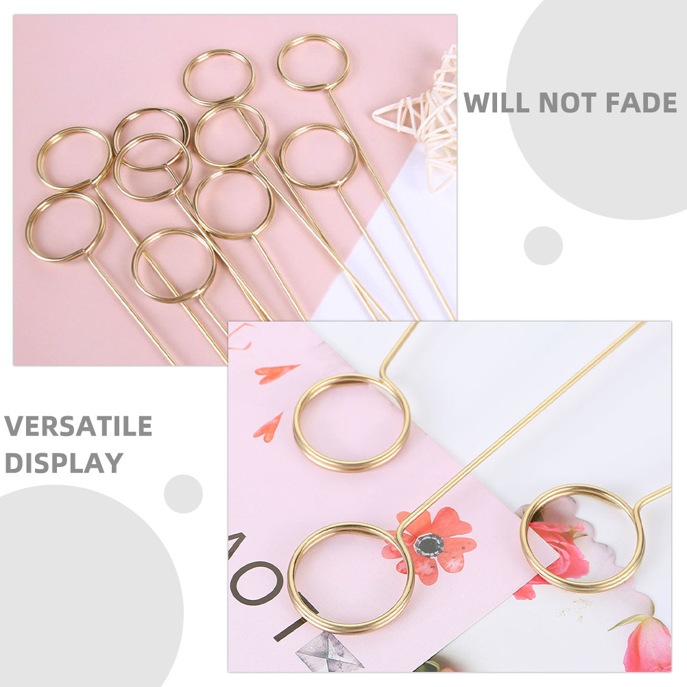 40Pcs Elegant Gold Metal Card  - đánh giá và giá Centerpiece Stick