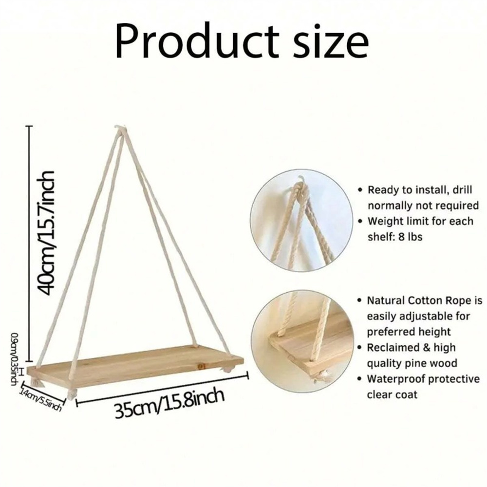 1Set Wood Hanging Shelves Swin - đánh giá và giá Flower Wall Panel