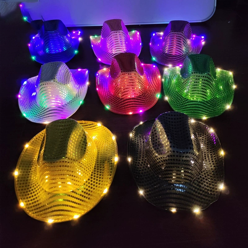 Blinky LED Light Cowboy Cowgir - đánh giá và giá Party Hat Cone