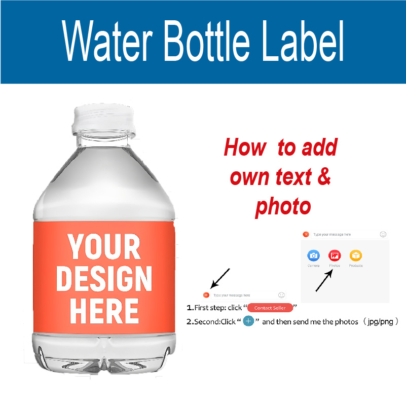 Custom Water Bottle Label, Per - đánh giá và giá Party Event Supplier