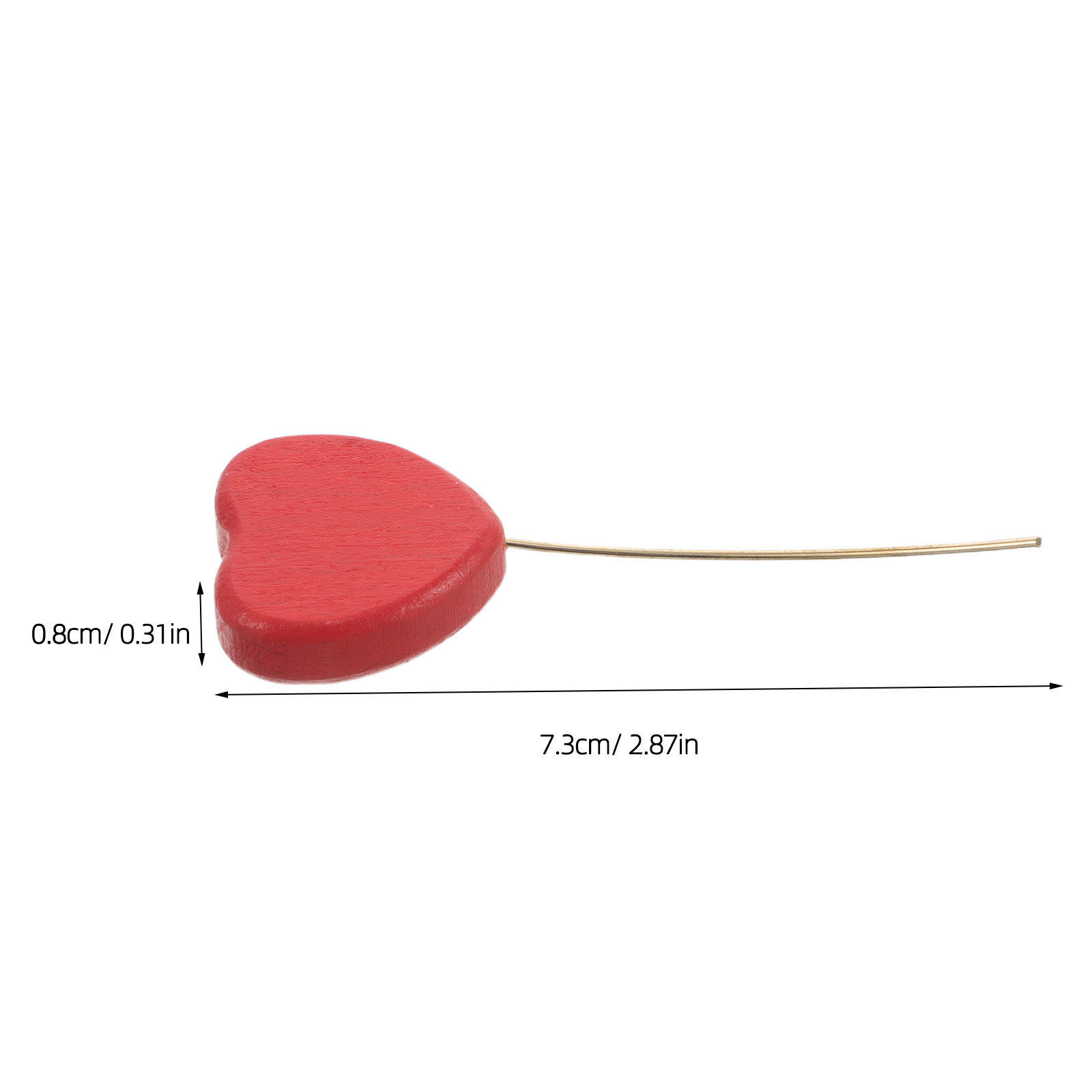6Pcs Mini Wood Heart Picks Vas - đánh giá và giá Centerpiece Stick
