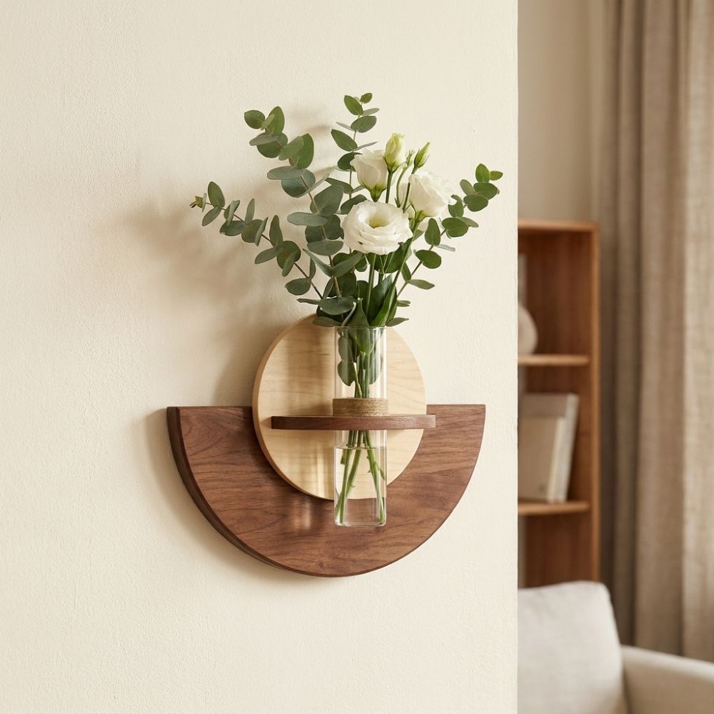 Oval Wood Wall Mount Flower Sh - đánh giá và giá Flower Wall Panel